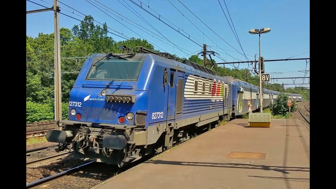 Trains TRANSILIEN FRET HLP et TM Gare de SAINT-CYR