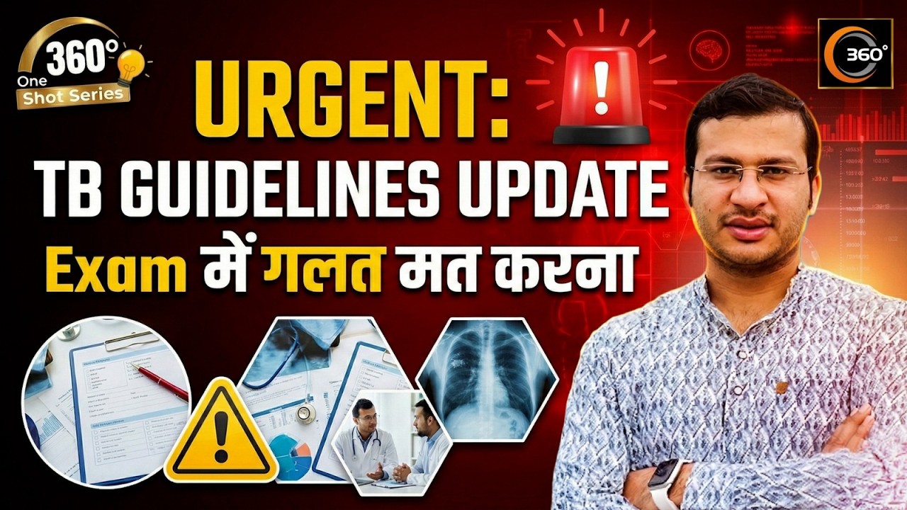 New Updates 2026: TB Treatment & Pregnancy | 360 Degree One Shot Series🔥| Siddharth Sandu Sir
