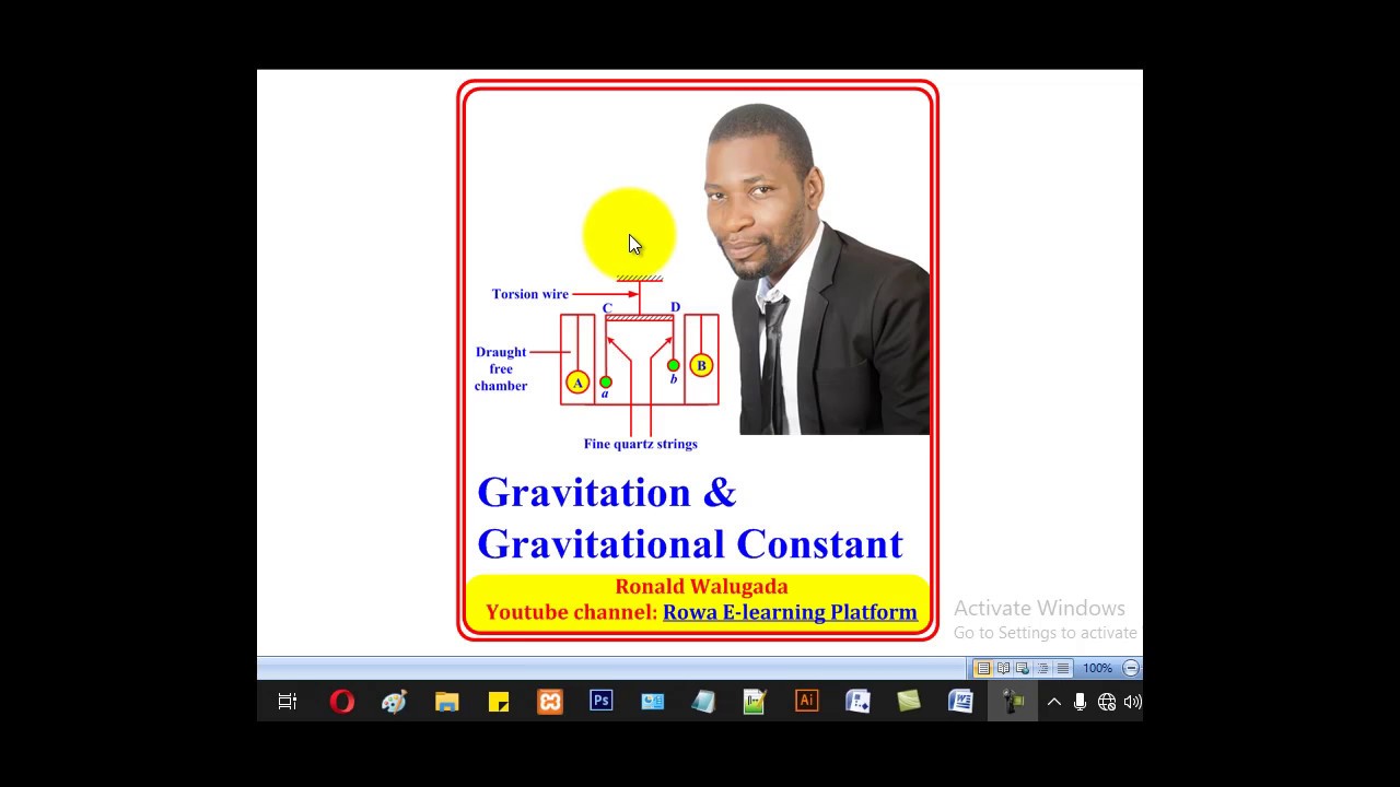 1-Gravitation & Gravitational Constant (A-level Physics)