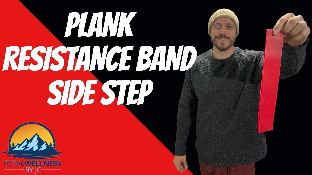 How to Resistance Band Flat Plank Side Step - Easily Improve Your athleticism