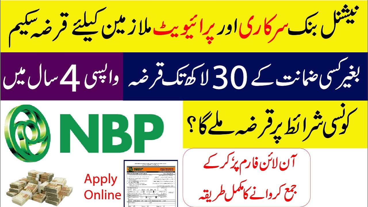 NBP Salary Loan 2025 | National Bank Loan Scheme for Government & Private Employees | Apply Online