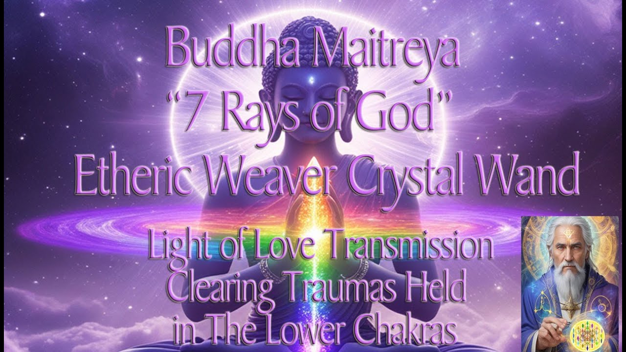 Transcending Trauma: Buddha Maitreya "7 Rays" Etheric Weaver Crystal Wand Healing