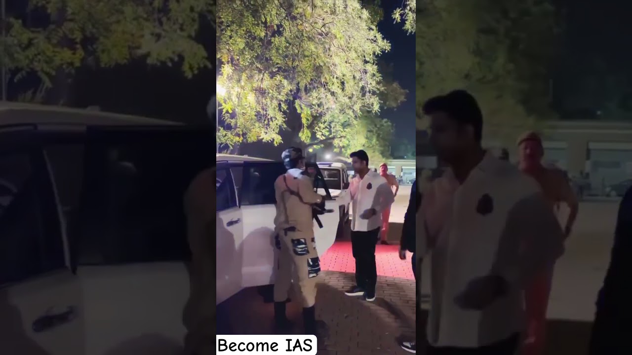 IAS ABHISHEK SINGH Royal Entry 🦁🚔 #trending #youtubeshorts