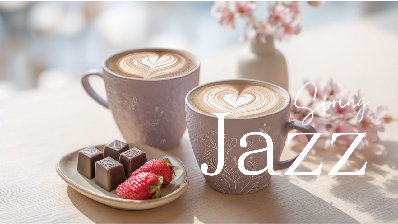 Relaxing February Jazz & Spring Bossa Nova | Cafe Music for Study & Work