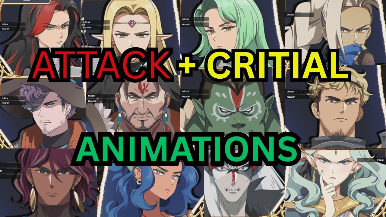 Dark Deity 2 - All Attack & Critical Animations! 🔥 (Fire Emblem Vibes!)