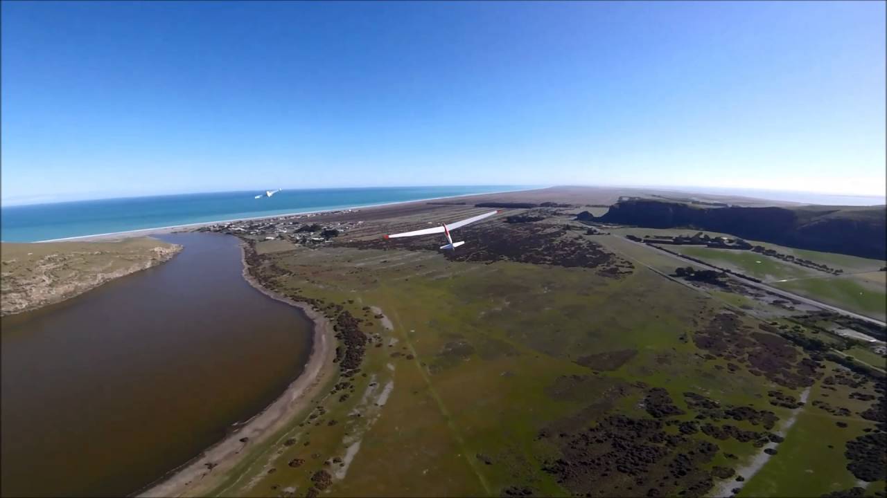 Lake Forsyth Aerotow 2016 From the Air