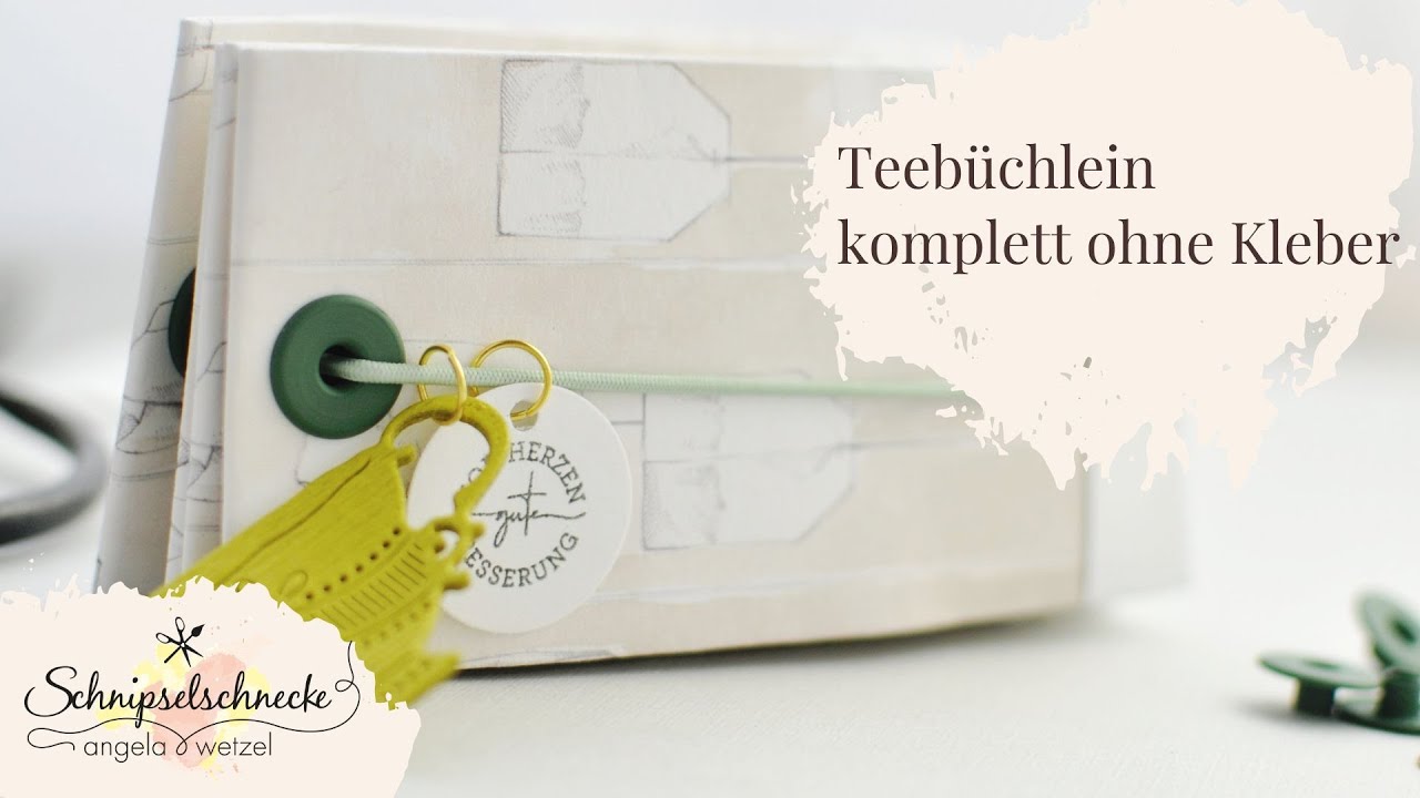 Für alle Schnupfnasen - Anleitung für ein kleines Teebüchlein ganz ohne Kleber