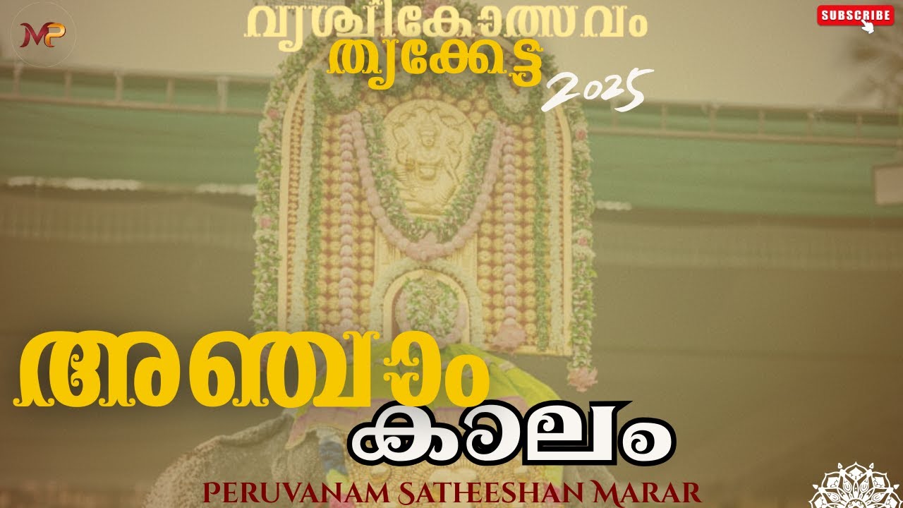 പഞ്ചാരി  അഞ്ചാം കാലം | വൃശ്ചികൊത്സവം| സതീശേട്ടൻ| തൃക്കേട്ട