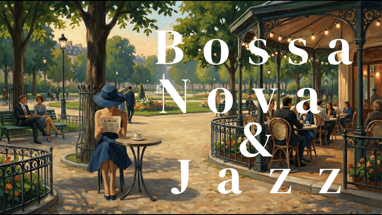 Sunny Outdoor Cafe Ambience: Smooth Jazz & Bossa Nova Background Music
