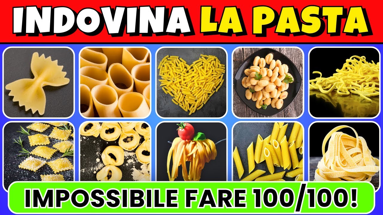 Indovina la Pasta: Riconosci davvero questi formati? Dimostralo ora!