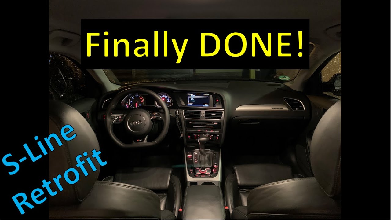 Audi S-Line Leather Interior Retrofit - A4 B8.5 quattro - Part 2