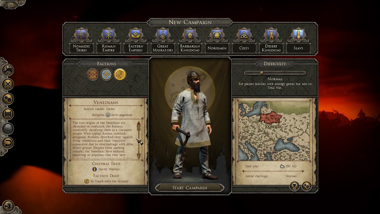 Total War: Attila - All factions showcase from every DLC!