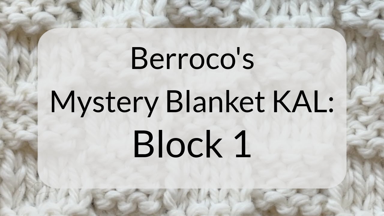 Berroco's Mystery Blanket KAL: January Block 1 tutorial