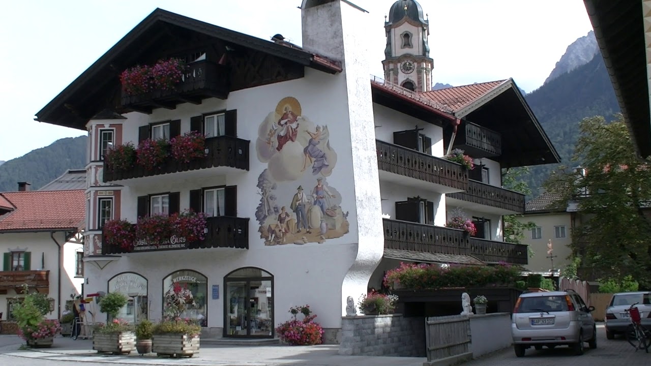 Urlaub in Bayern, in schönen Mittenwald im Karwendel.