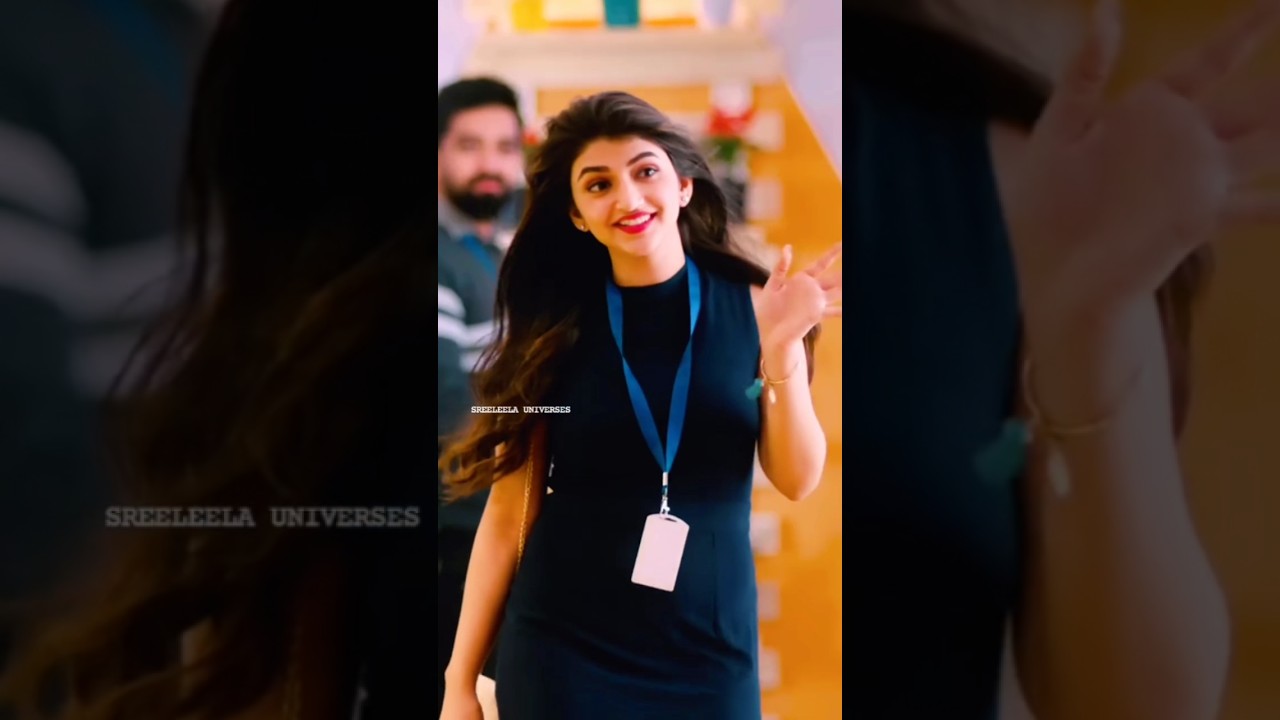 👑 Sreeleela cute dance 🥰 dance #trending #telugu #song @Vishu100k-views