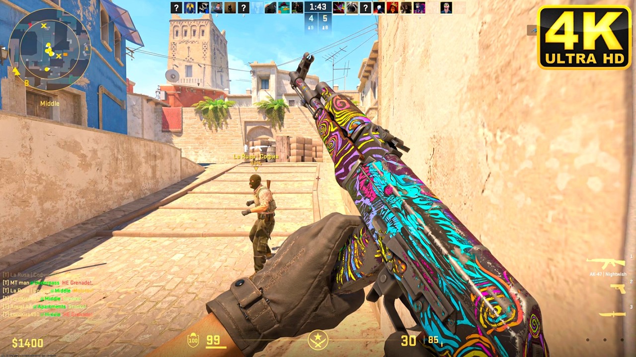 Counter Strike 2 Gameplay 4K (No Commentary)