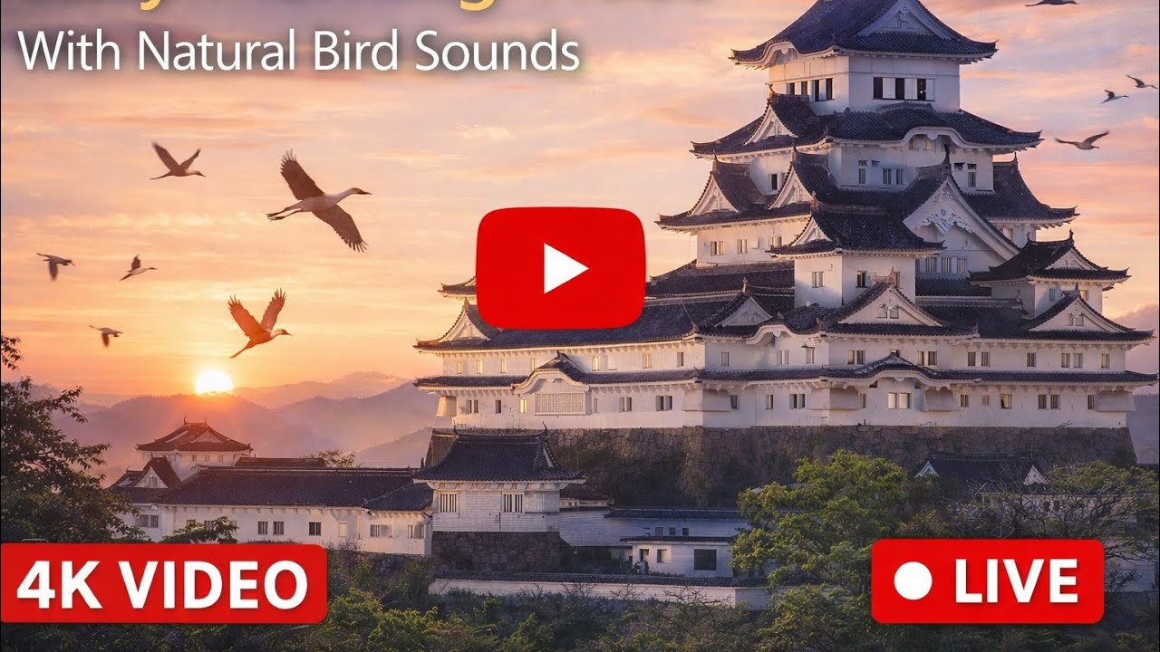 Relaxing Early Morning Video with Natural Bird Sounds | 4K Live Scenery
