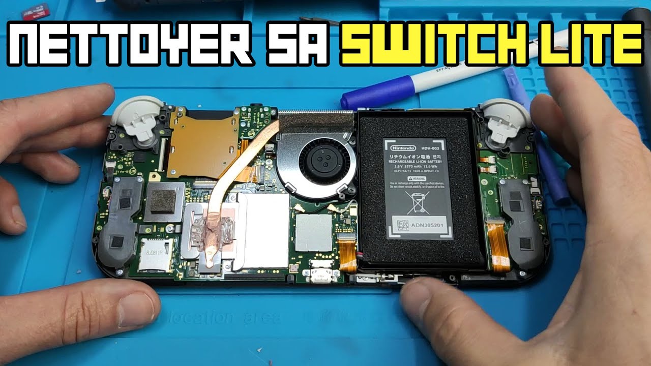 TUTO DÉMONTER NETTOYER SA SWITCH LITE ET CHANGER LA PÂTE THERMIQUE !