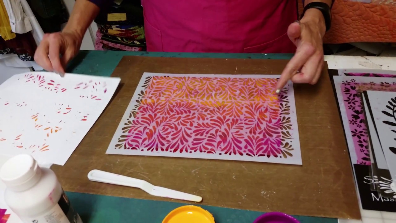 Gel Press Printing on Fabric