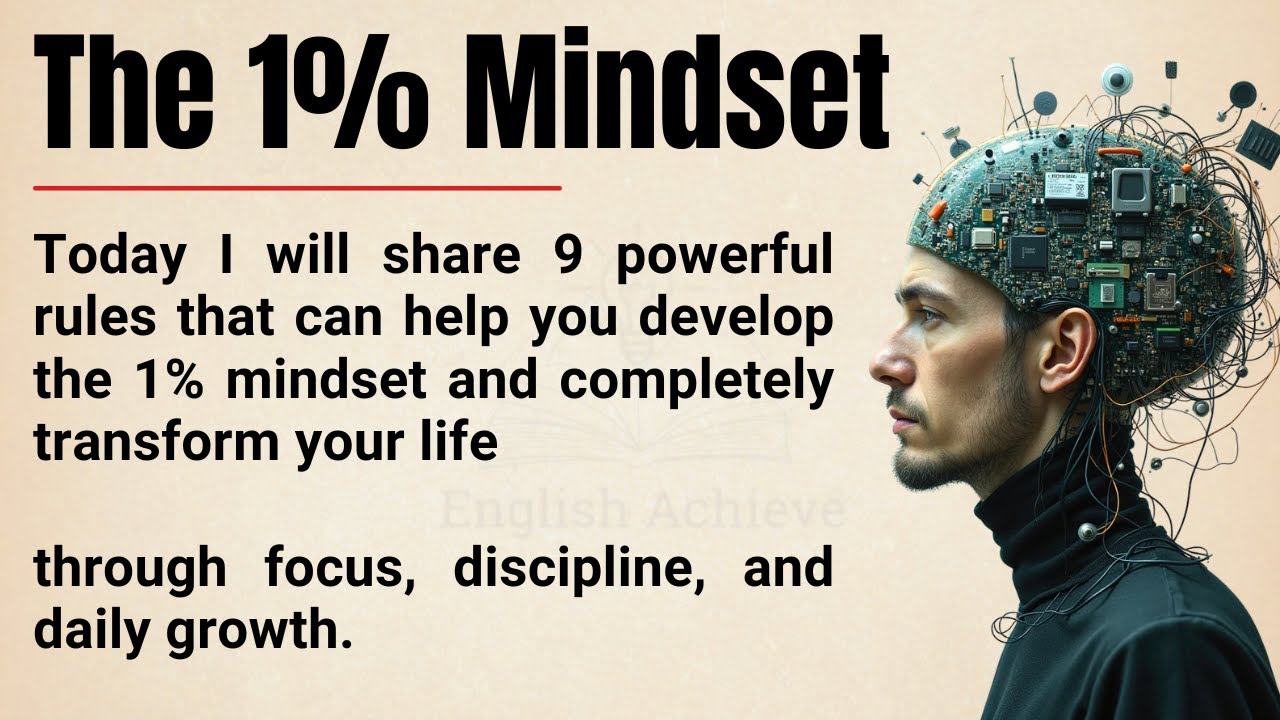 The 1% Mindset 🔥|| 9 Rules to Unlock Elite Discipline, Focus & Success || Graded Reader ✅