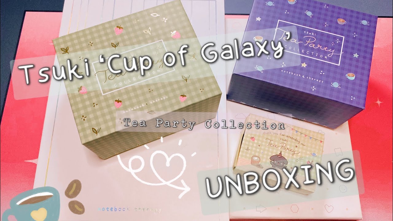 Notebook Therapy | Tsuki 'Cup of Galaxy' and Stencils Unboxing | RoisePaw