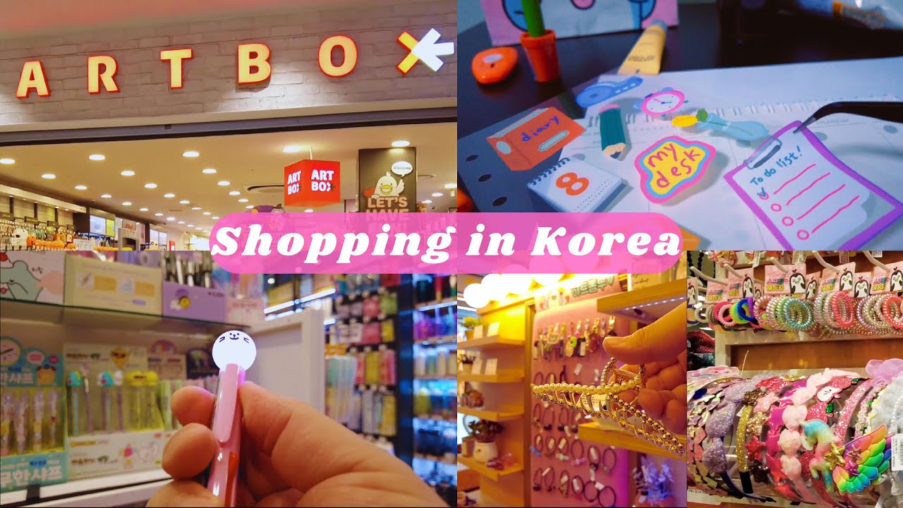Shopping in Korea | ARTBOX Korea | Korean Accessories | Stationery Shopping in Korea | Sticker Haul