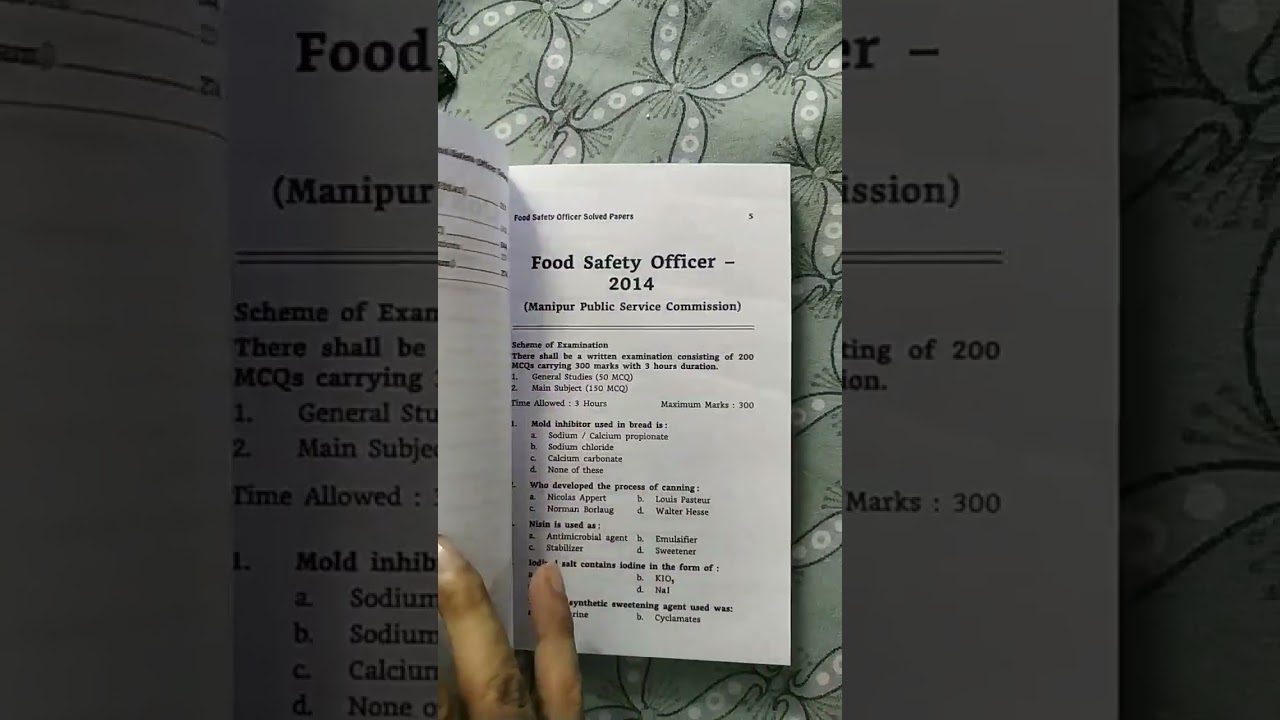 Food Safety Officer Exam. buy link in description