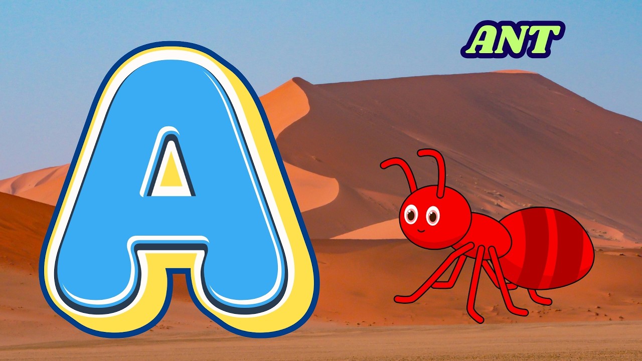 ant,,,,378 Alphabet Song for Kids | A for Apple | Nursery Rhymes ,phonics songs ,ABCDI