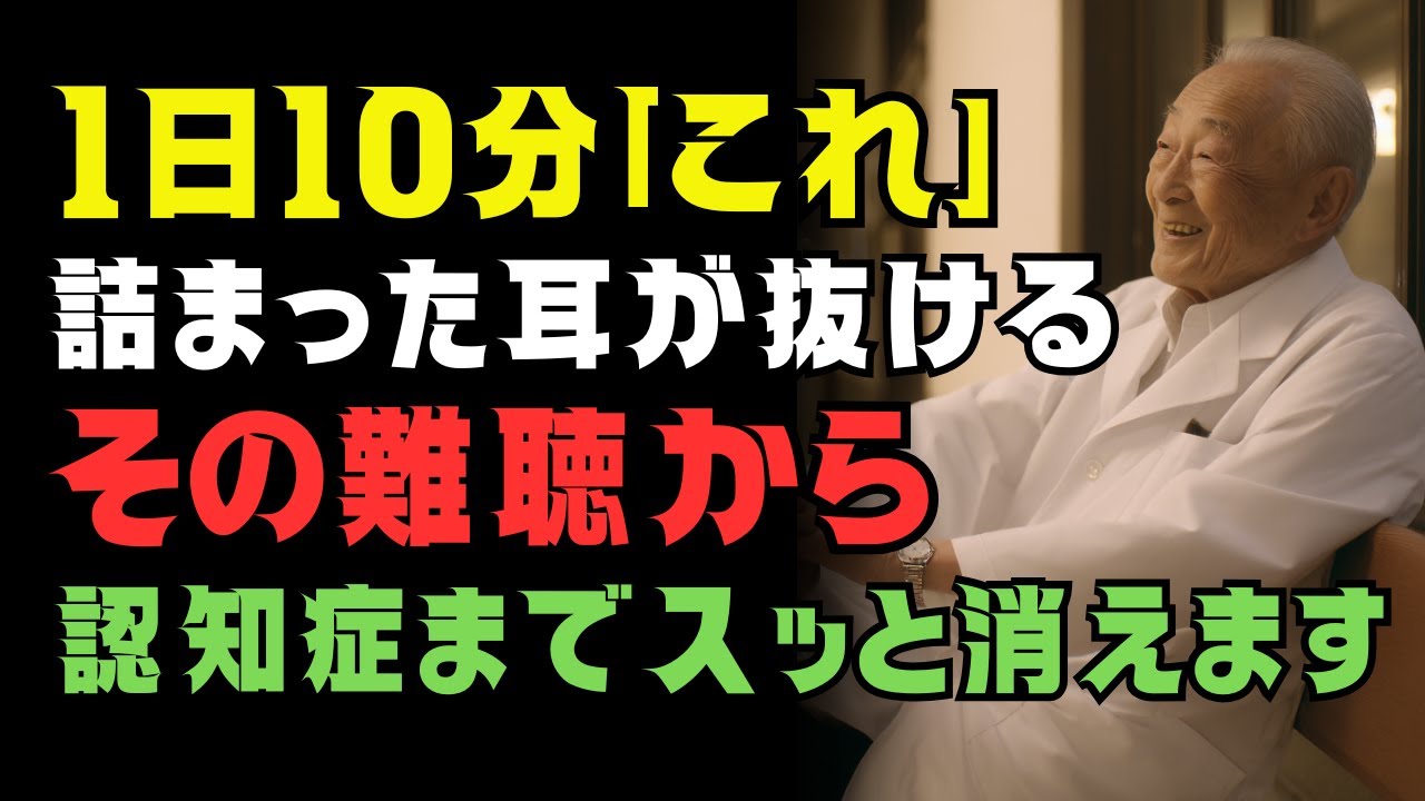 👂83歳医師が実践｜難聴・認知症を防ぐ「1日10分の耳トレ習慣」