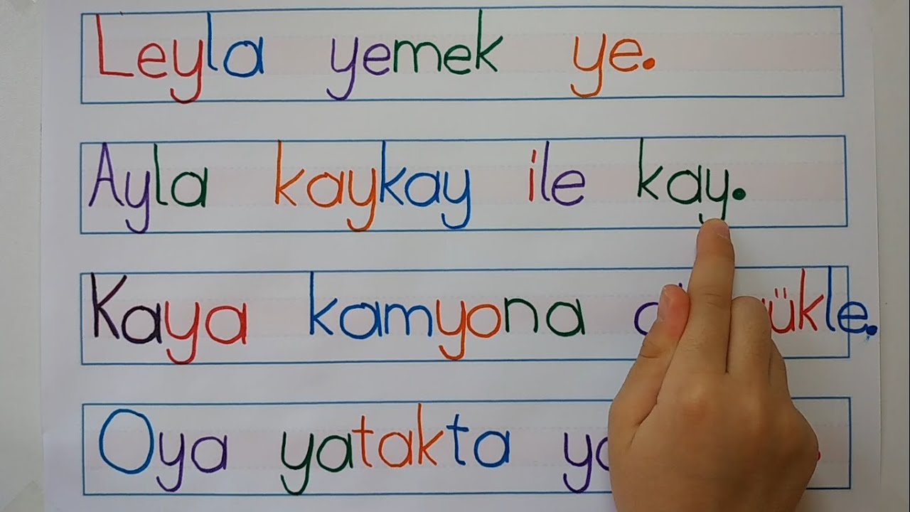 Y Sesi Okuma Metinleri - 1. Sınıf Y Harfini Öğreniyorum (Ders 42)