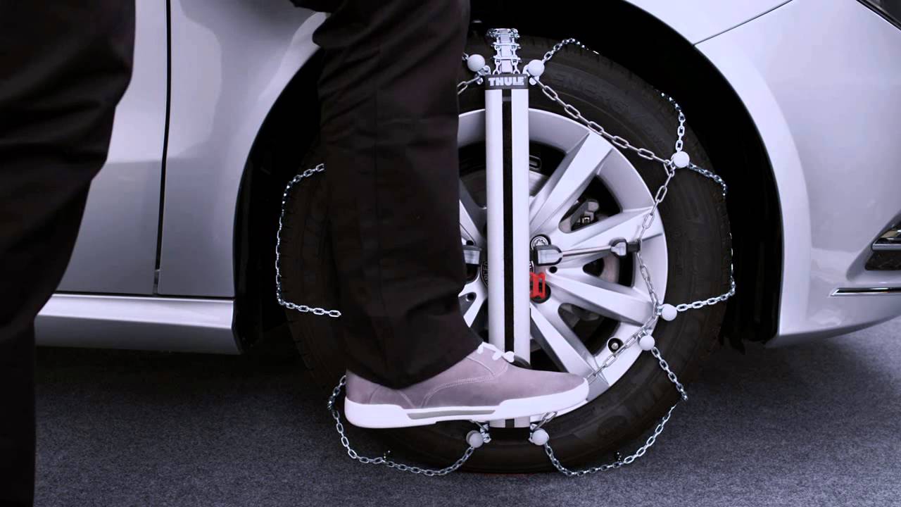 THULE EASY-FIT 75 Łańcuchy samochodowe śniegowe zimowe - montaż łańcuch&oacute;w