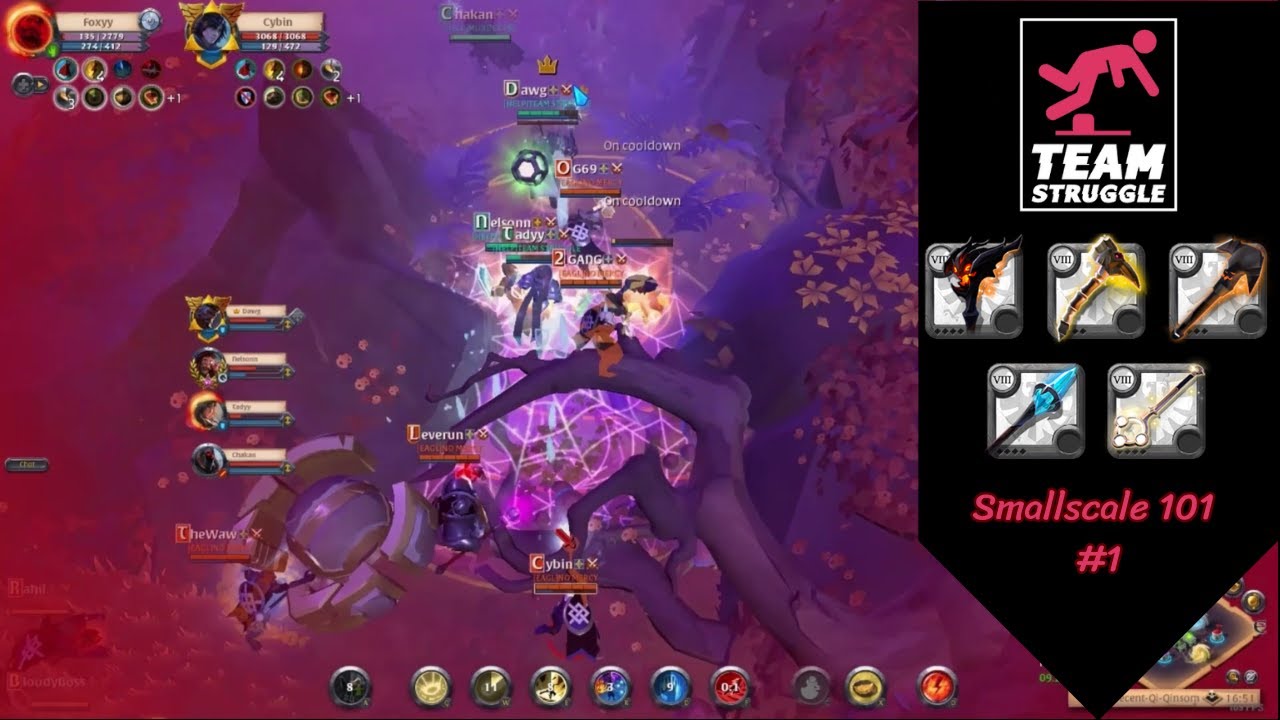 Smallscale 101: How to fight outnumbered #1 | 5vs9 | Roads of Avalon | Albion Online