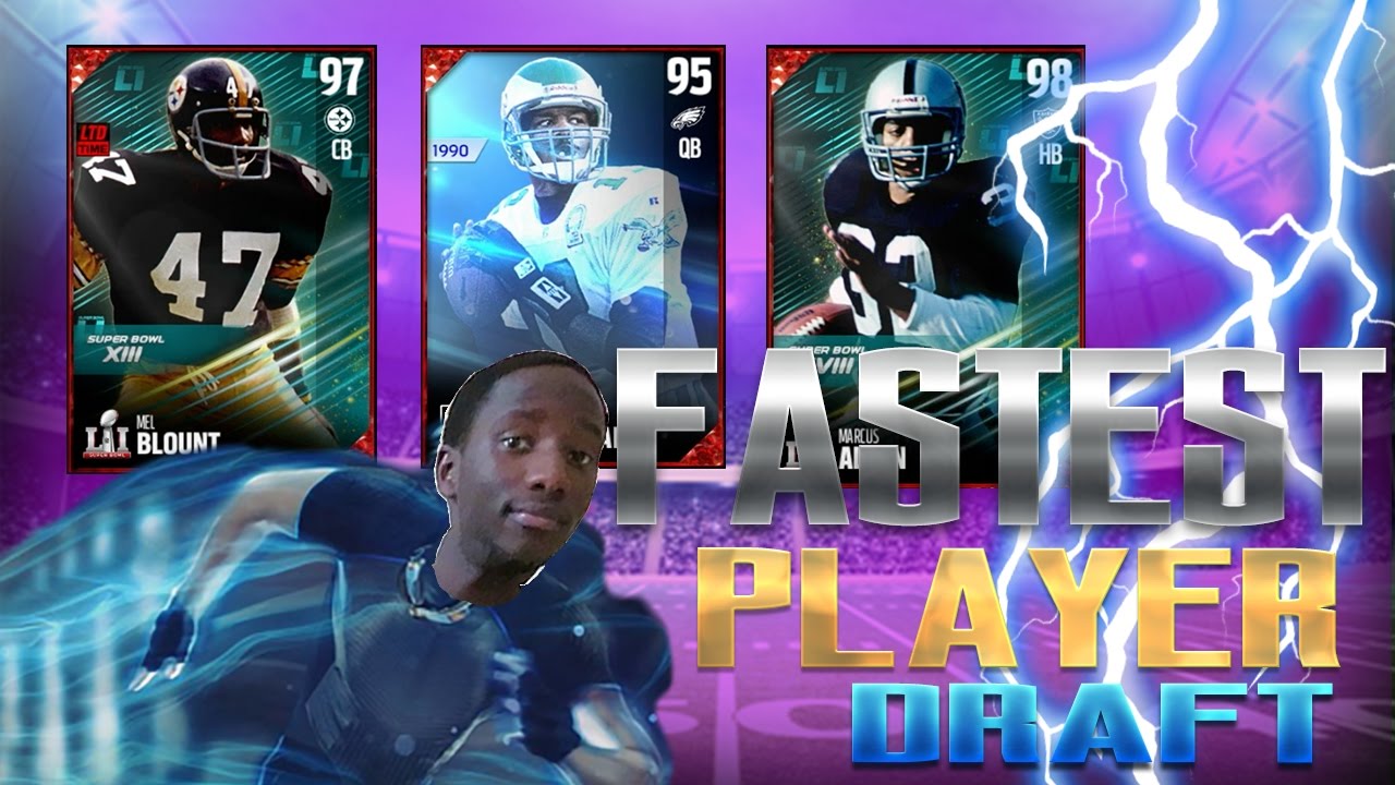 FASTEST PLAYER DRAFT | SPEED AT EVERY OFFENSIVE POSITION!!!
