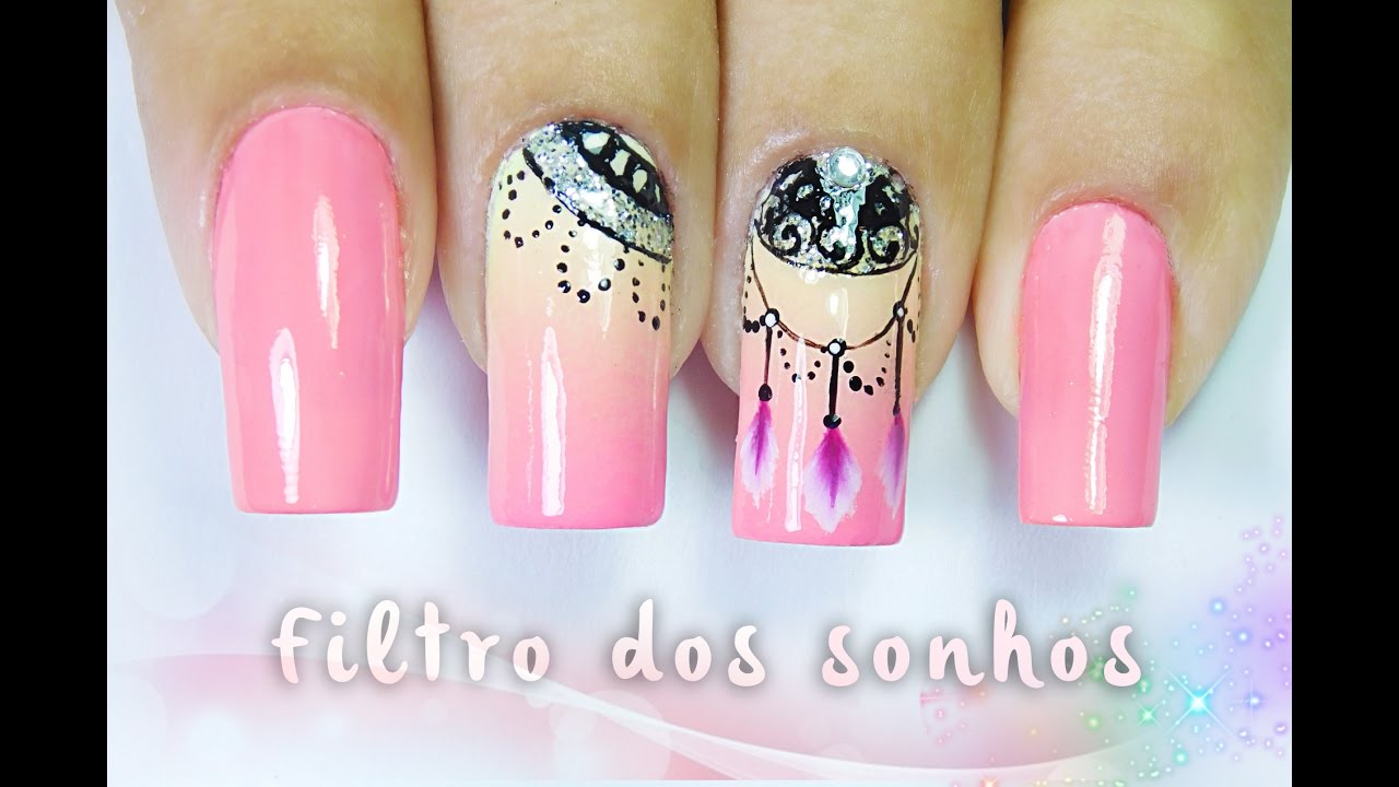 Unhas Decoradas Filtro dos Sonhos | Dream filter Nail art |Aline Makelyne