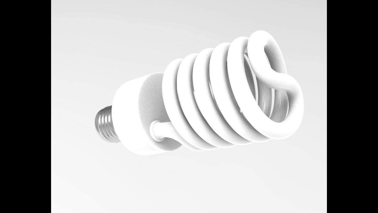 3D Model of Energy Saver Light Bulbs Modling