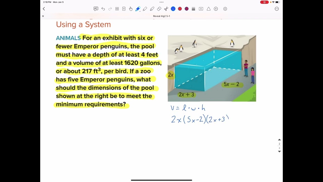 Reveal Algebra 2 Lesson 5-1