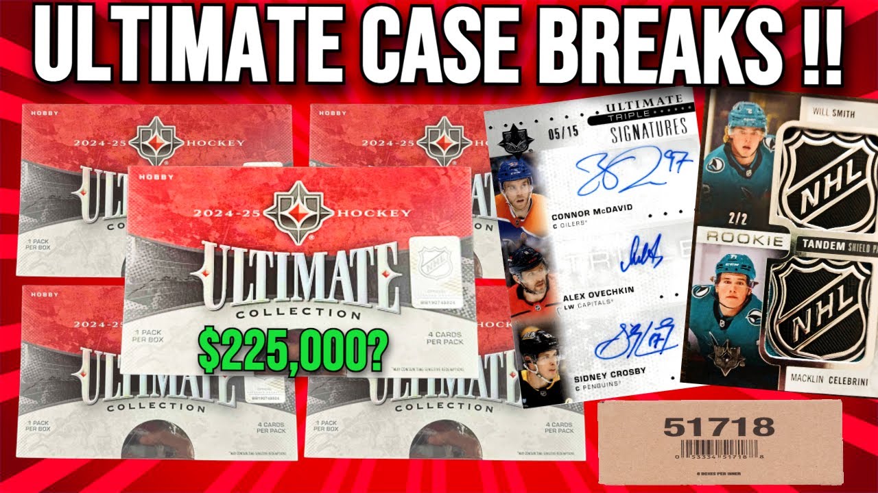 SHIELD HUNT !! 2024-25 Upper Deck Ultimate Collection Hockey CASE BREAKS !! 🔥