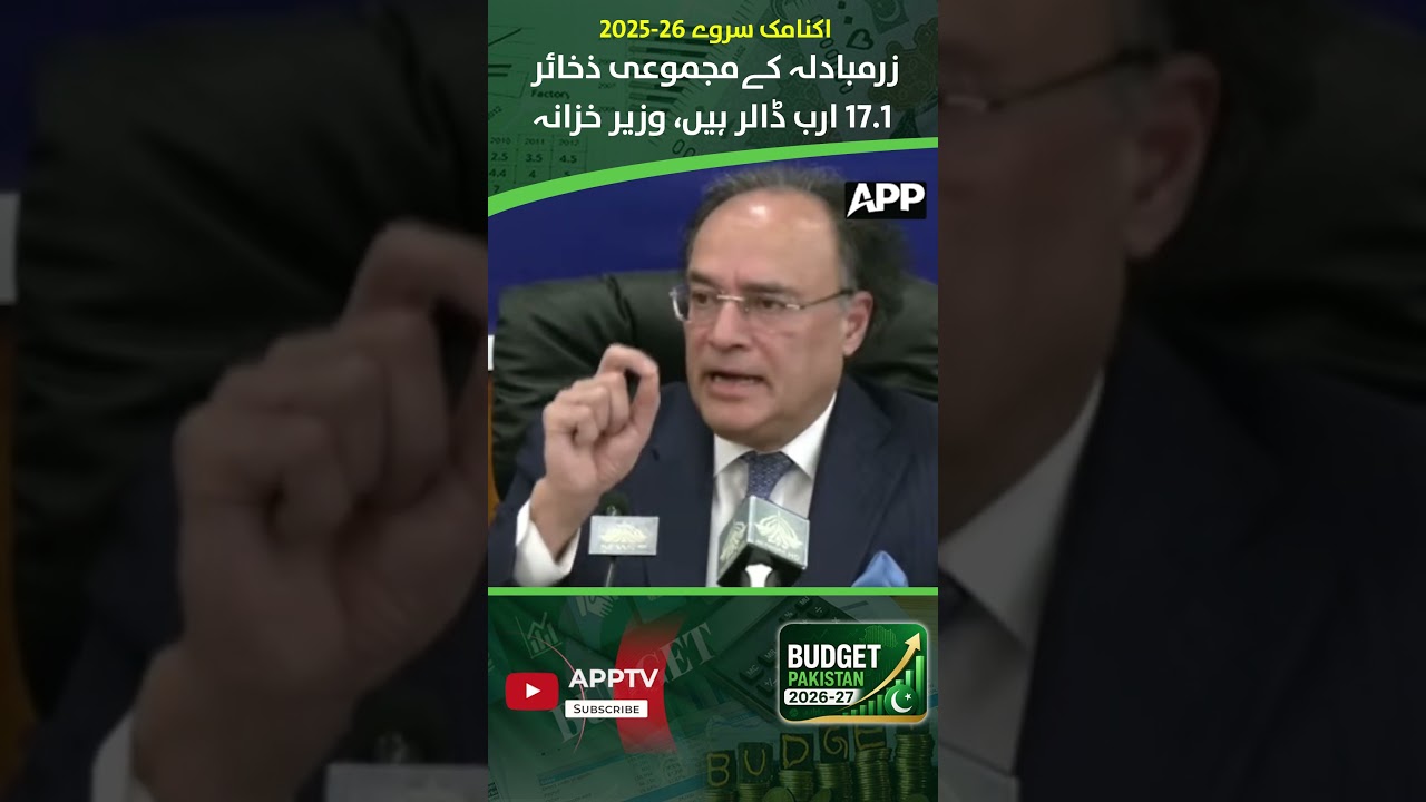 Economic Survey | Finance Minister | Foreign Reserves | Pakistan&rsquo;s Foreign | Exchange Reserves | APP