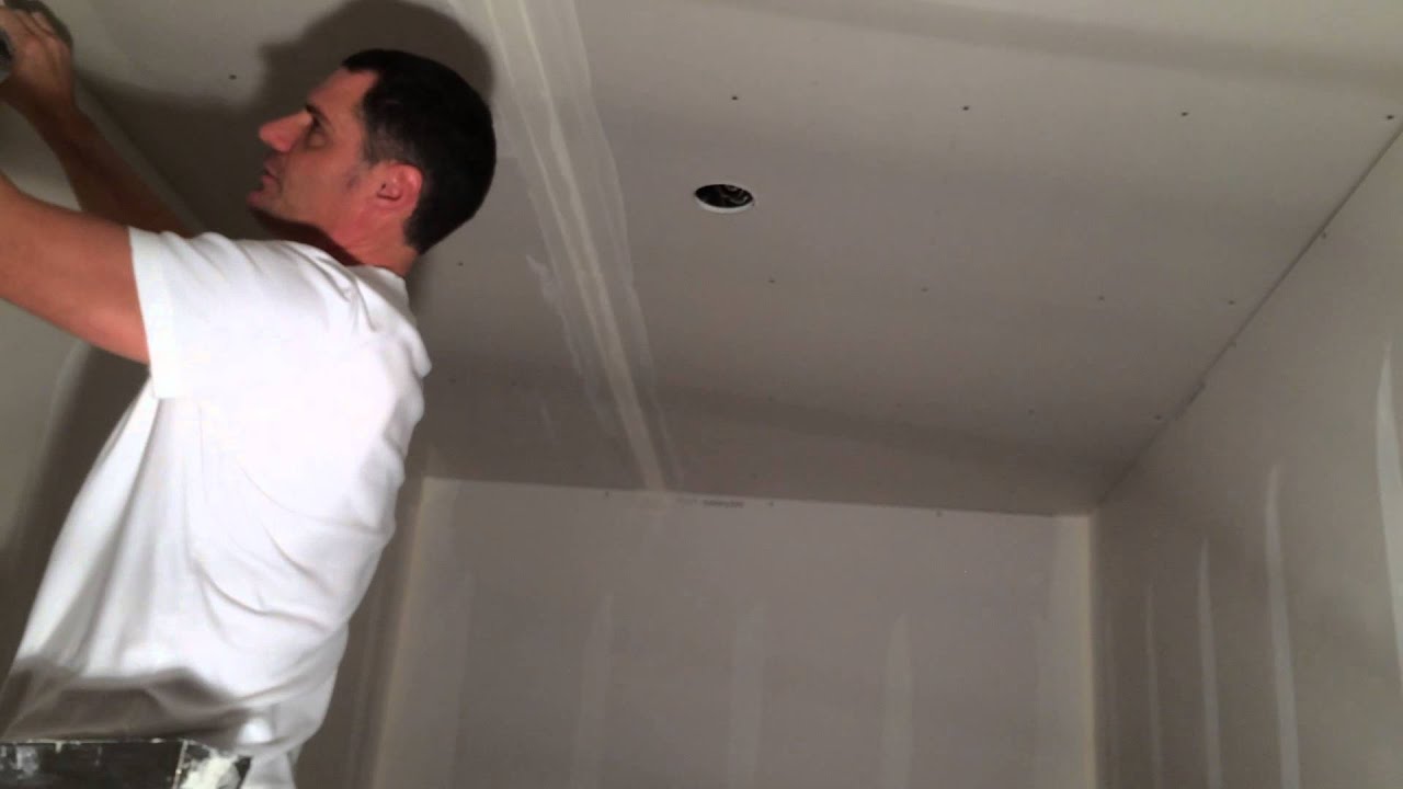 How to tape drywall ceiling flats and angles