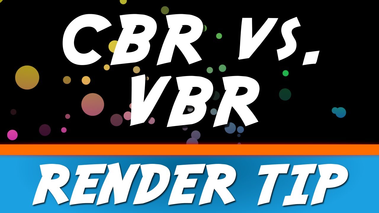 Sony Vegas Pro 12: CBR vs. VBR Render Tip #1