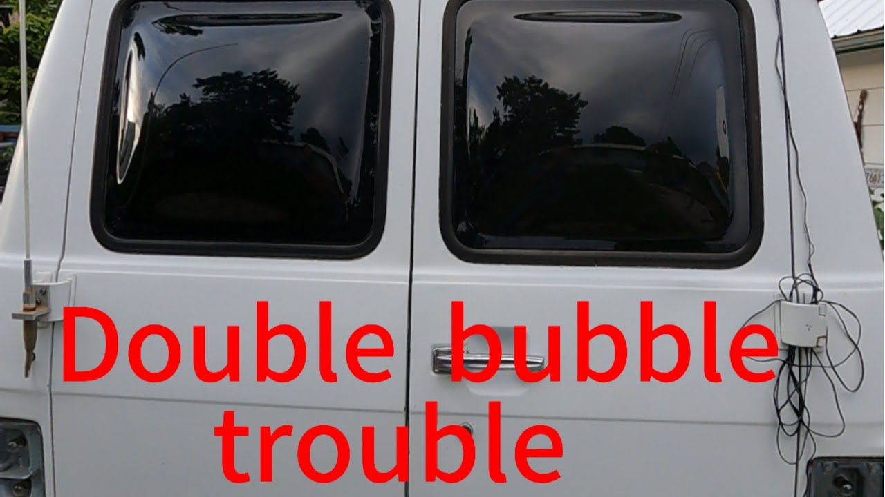 Plexiglass bubble windows for the Chevy van
