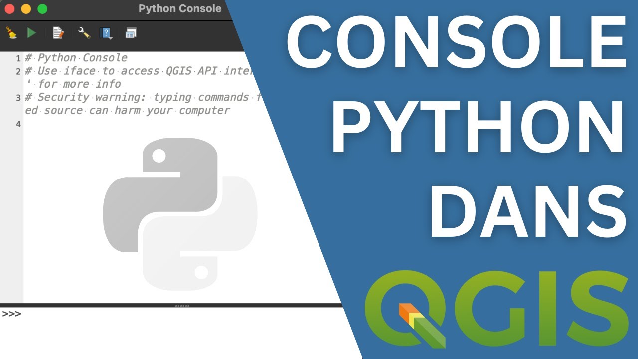 Présentation de la console Python dans Qgis (PyQGIS)