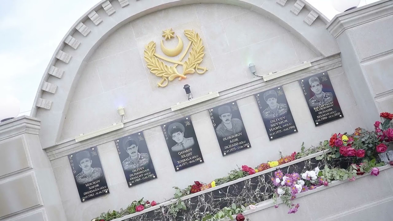Salyan Rayon Piratman Gəncəli kəndində şəhidlərin adına ucalmış abidə kompleksinin açılışı