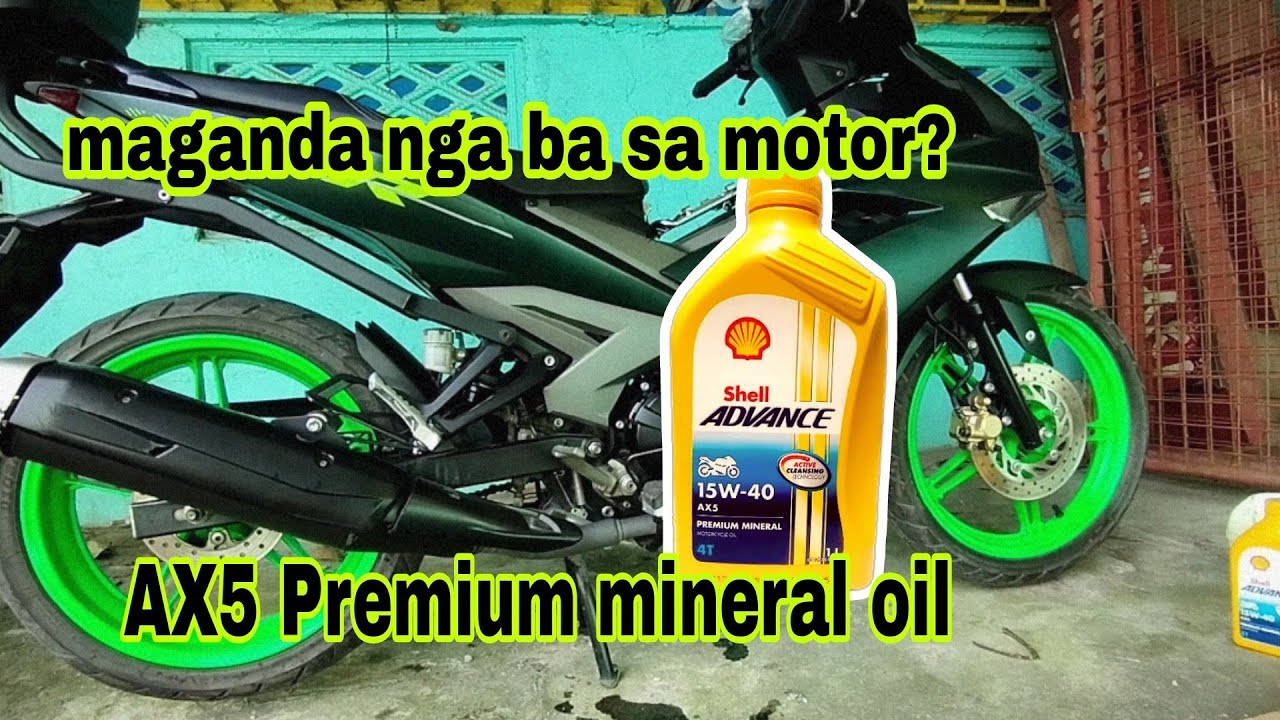 Shell advance AX5 premuim mineral oil maganda nga ba? | Sniper 150 change oil | 15w-40