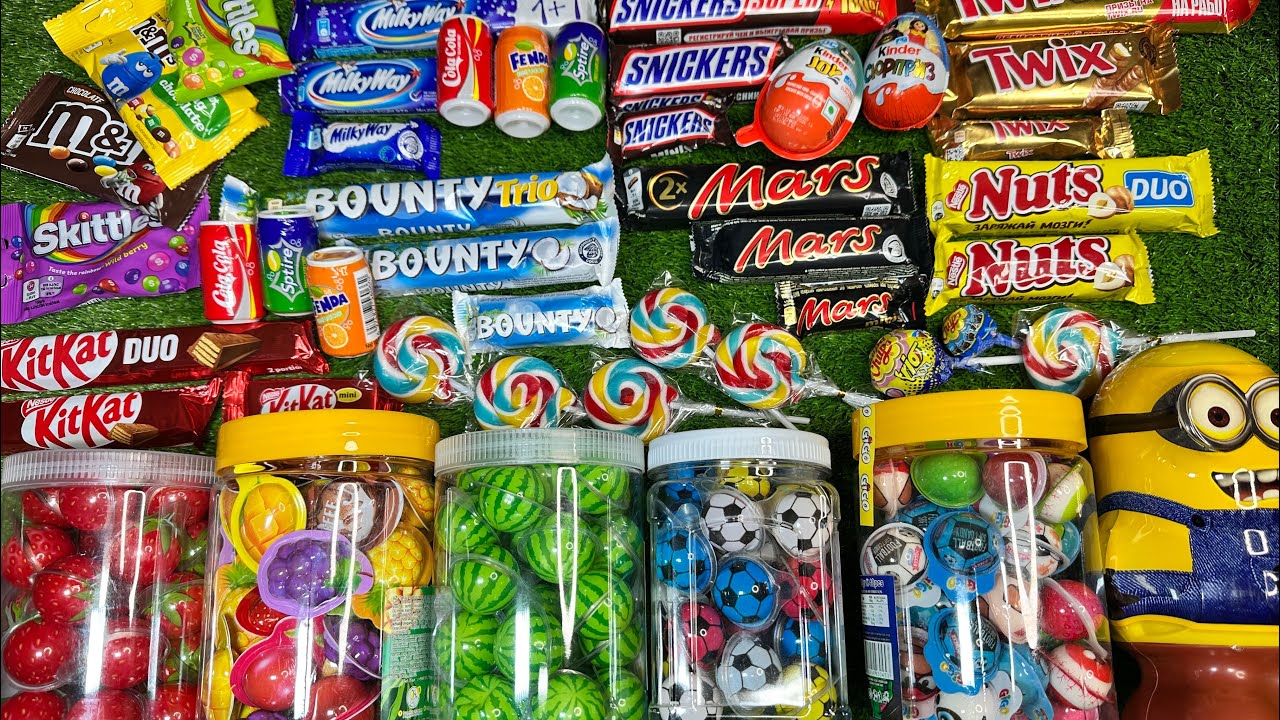 ASMR 🍬 Sweetest treats: chocolate bars 🍫, jellies 🍯, wafers 🍪 & colorful candies 🌈✨