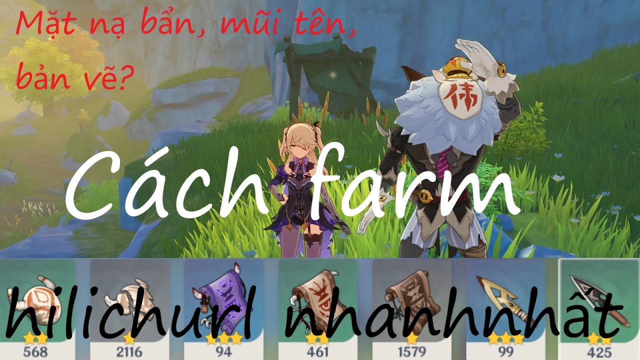 C&aacute;ch kiếm mặt nạ hilichurl, mặt nạ dễ vỡ, hướng dẫn farm hilichurl hiệu quả nhất - Genshin Impact