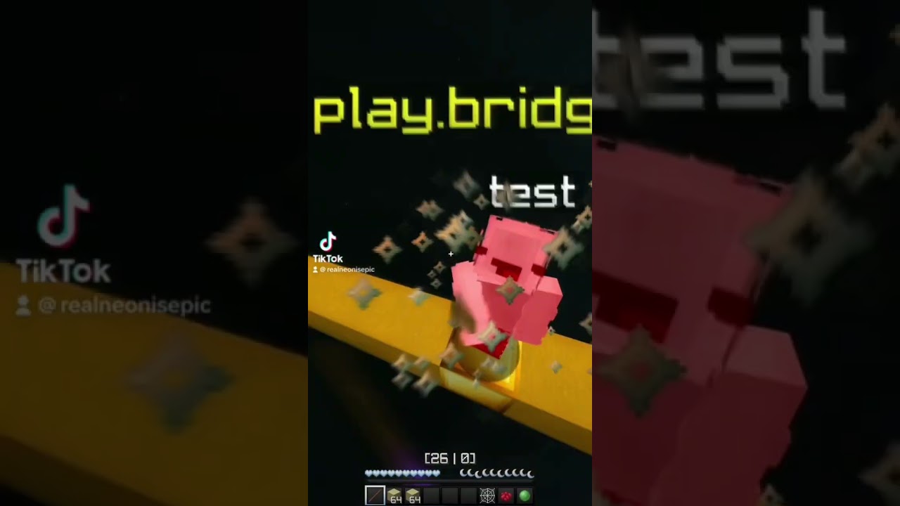 32 BLOCK CLUTCH !?!? #bedwars #hypixel #minecraft