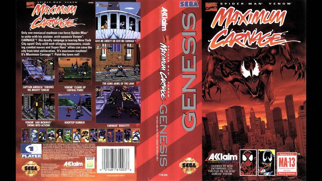 Spider-Man and Venom: Maximum Carnage (SEGA)