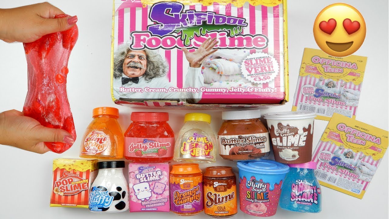 SLIME CIBO della SKIFIDOL in EDICOLA! SEMBRANO VERI! (slime food Skifidol) iolanda sweets