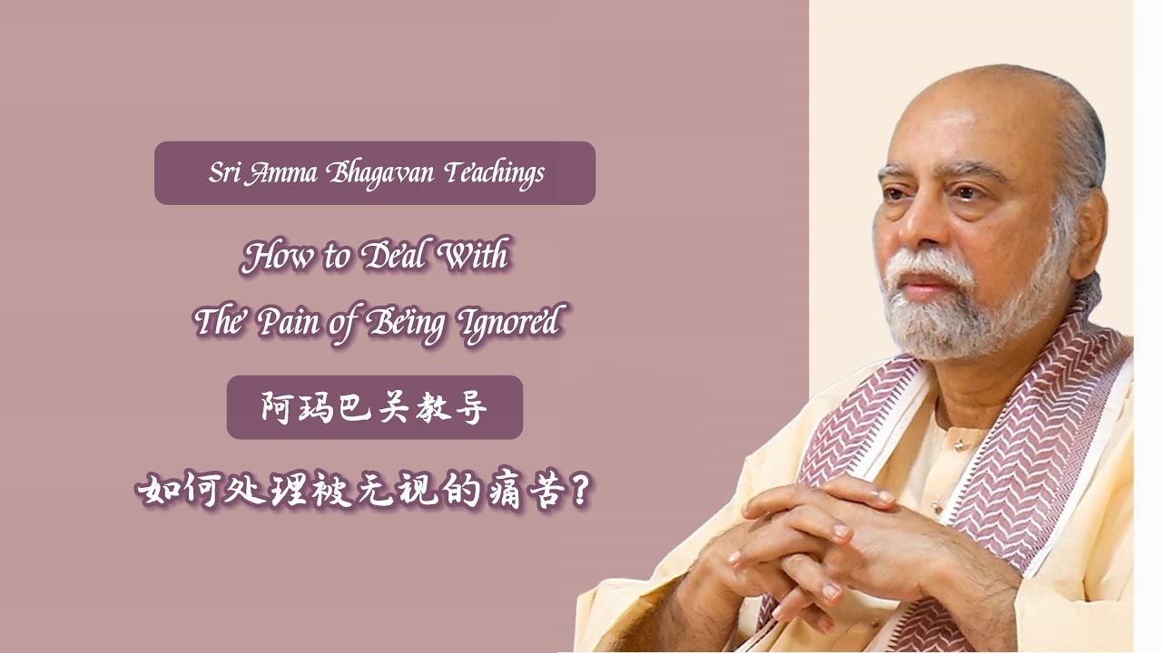 如何处理被无视的痛苦？- 阿玛巴关教导 How to Deal With The Pain of Being Ignored - Sri Amma Bhagavan - i18